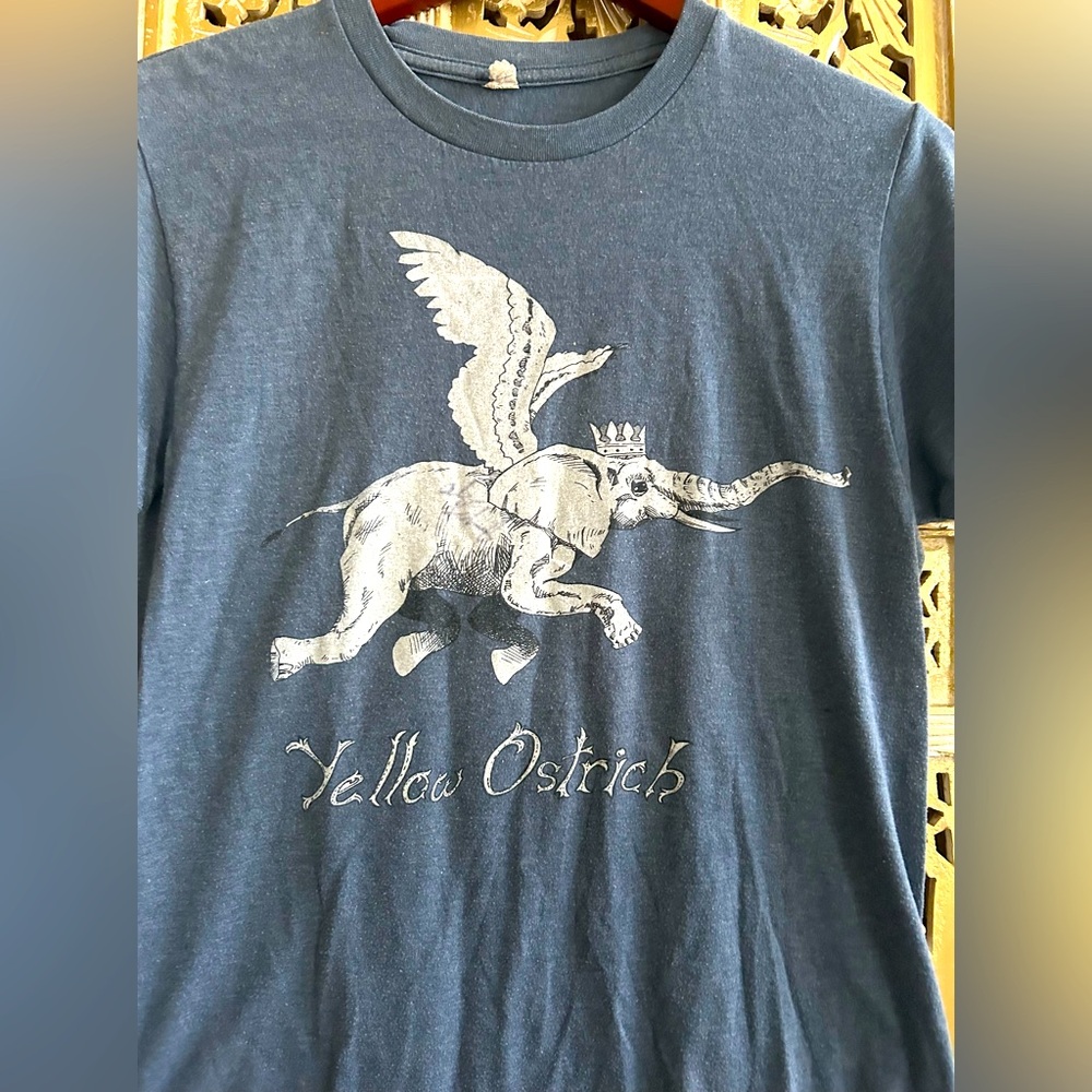 SUPER CUTE, Yellow OSTRICH TSHIRT Grey Gray Beige slim fit retro vintage style